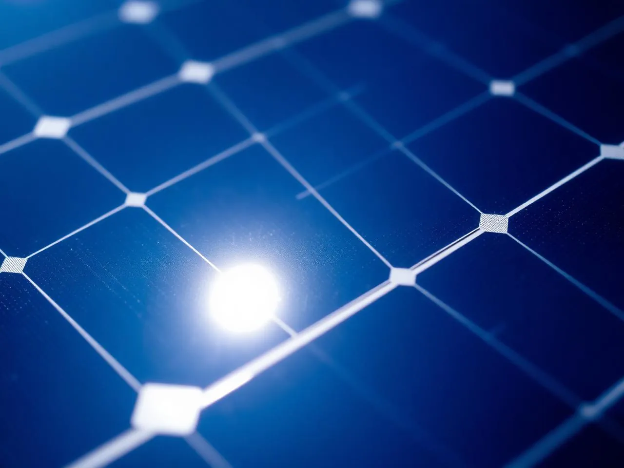 Detalhe de painéis solares